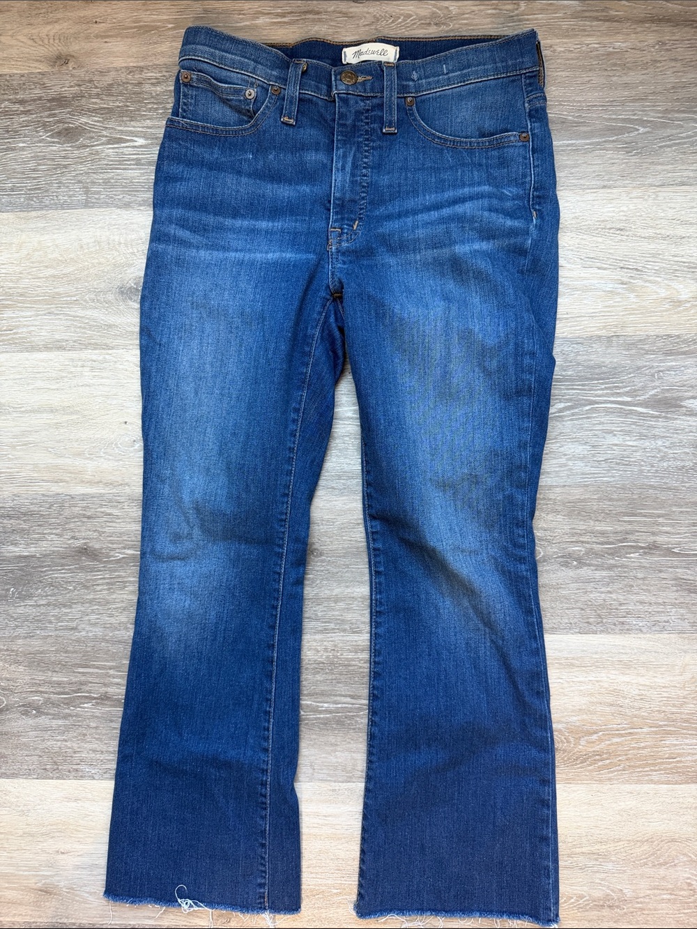 Madewell Women's Dark Blue Flare Jeans